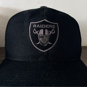 New Era Black Raiders Hat